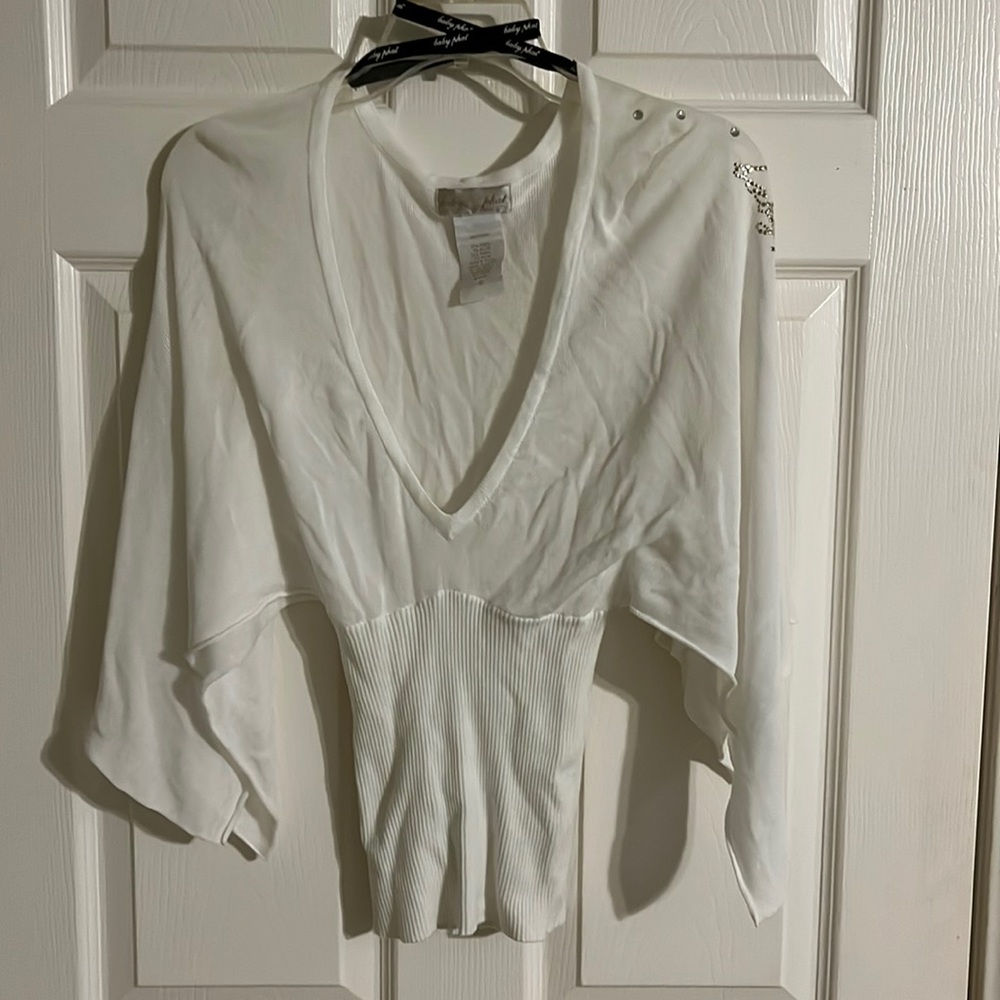 Baby Phat sweater shirt size small white